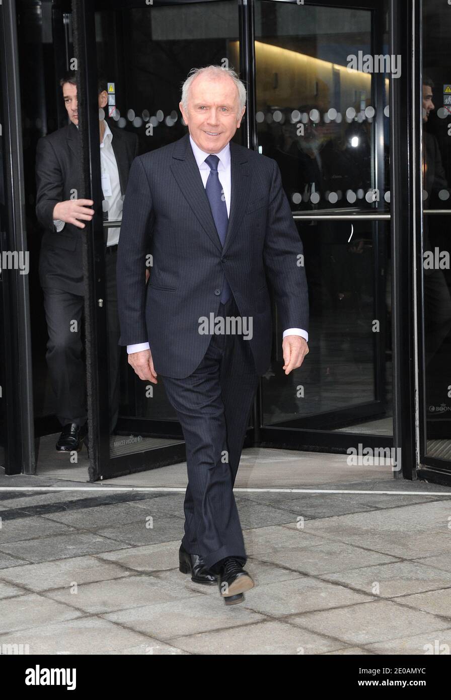 Francois Pinault leaving the Balenciaga Fall-Winter 2012-2013 Ready-To-Wear collection show held at Quai Javel in Paris, France on March 1, 2012, as part of the Paris Fashion Week. Photo by Giancarlo Gorassini/ABACAPRESS.COM Stock Photo
