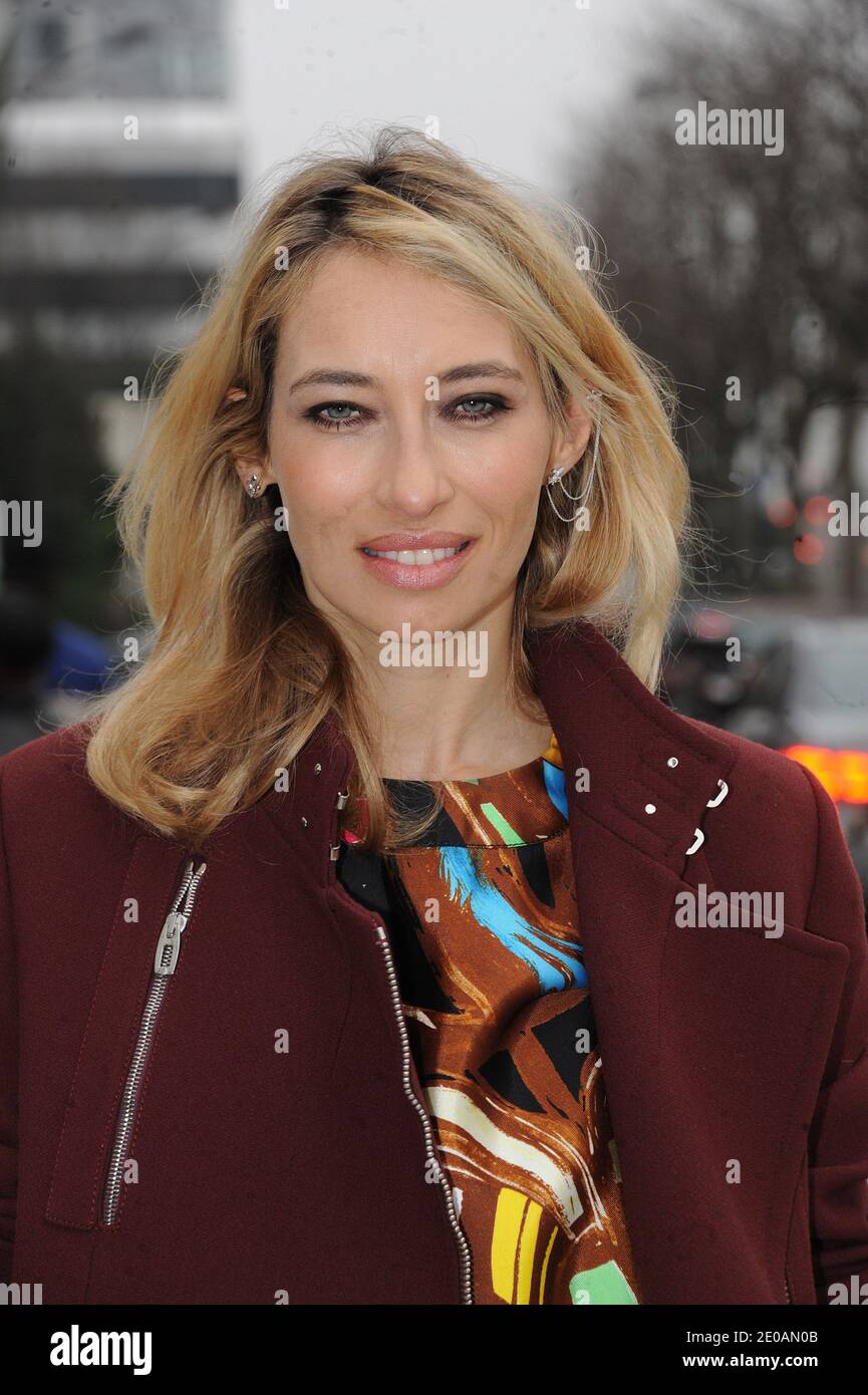 Alexandra Golovanoff arriving for the Balenciaga Fall-Winter 2012-2013