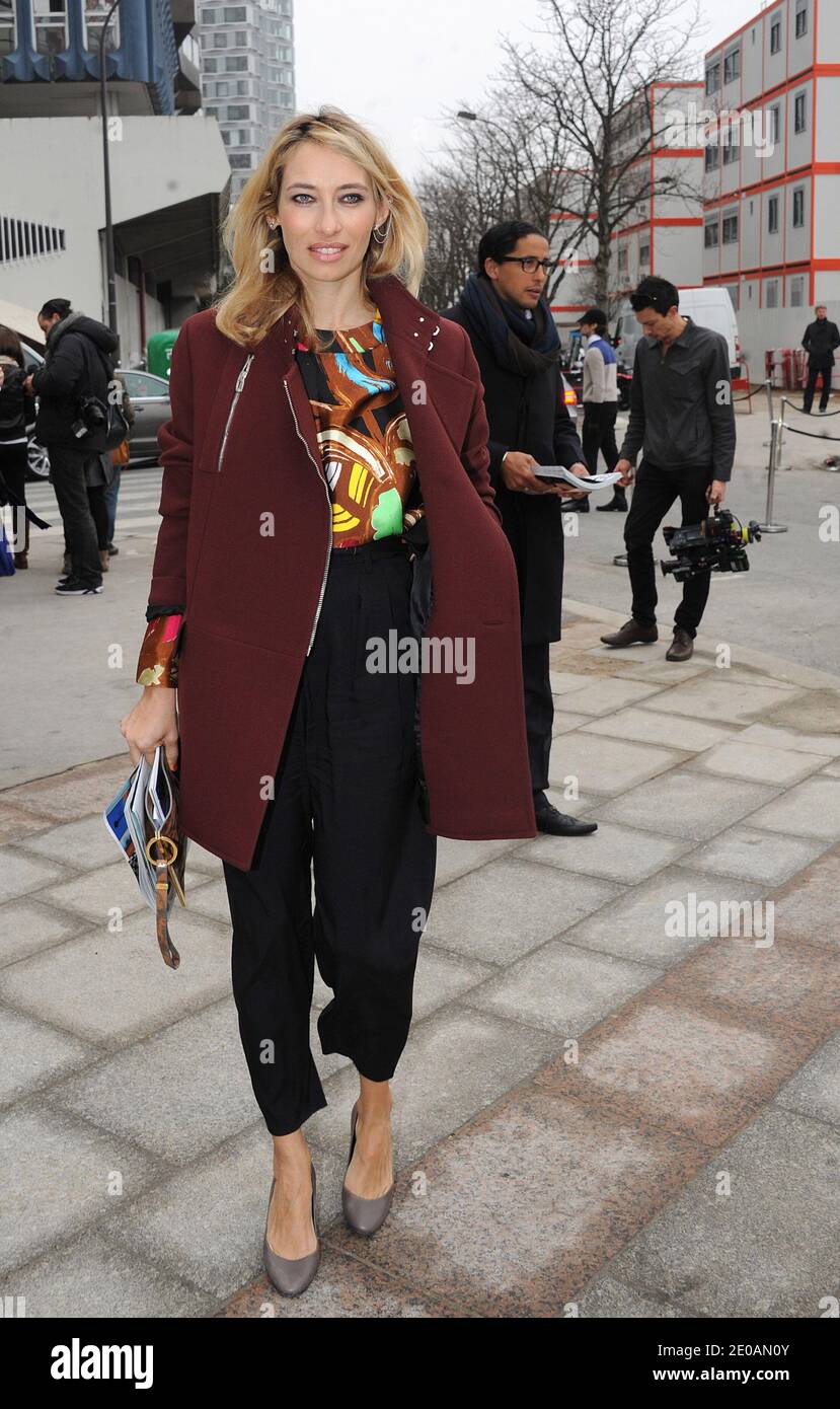 Alexandra Golovanoff arriving for the Balenciaga Fall-Winter 2012-2013 Ready-To-Wear collection show held at Quai Javel in Paris, France on March 1, 2012, as part of the Paris Fashion Week. Photo by Giancarlo Gorassini/ABACAPRESS.COM Stock Photo