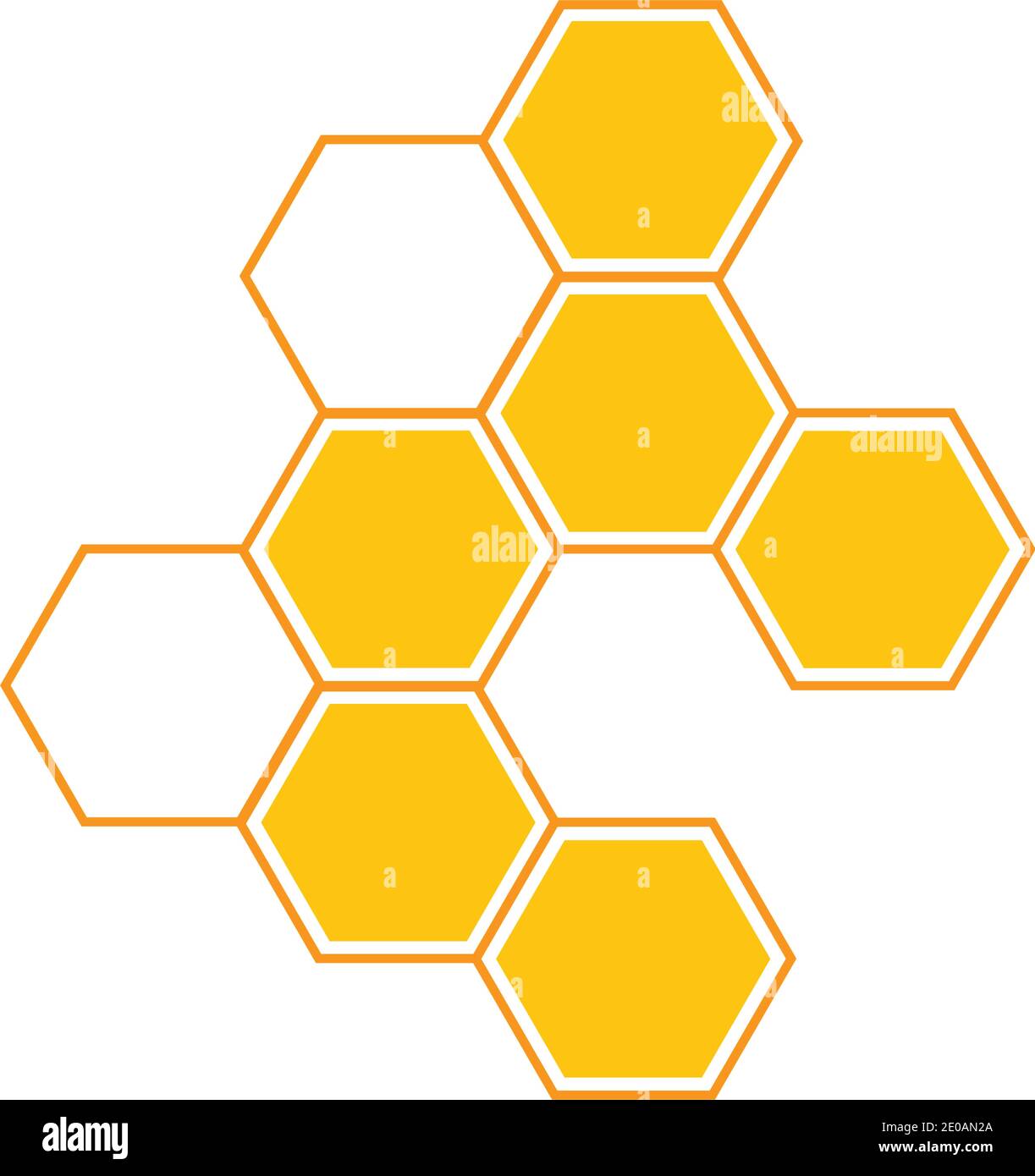 Honeycomb background texture illustration design Stock Vector