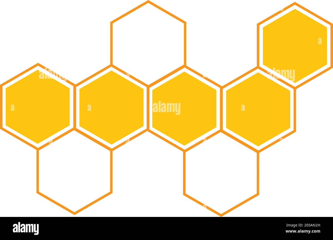 Honeycomb background texture illustration design Stock Vector