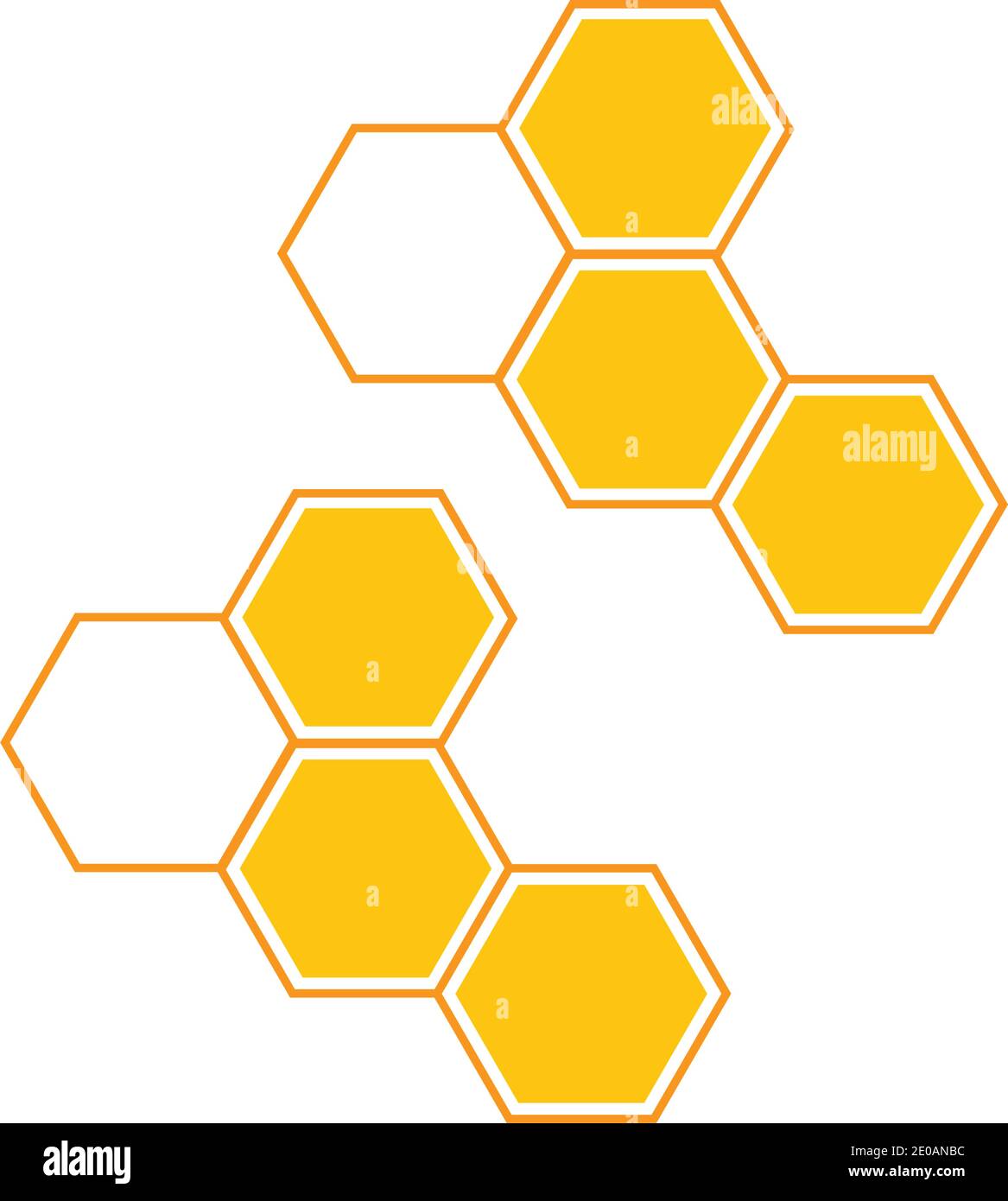 Honeycomb background texture illustration design Stock Vector