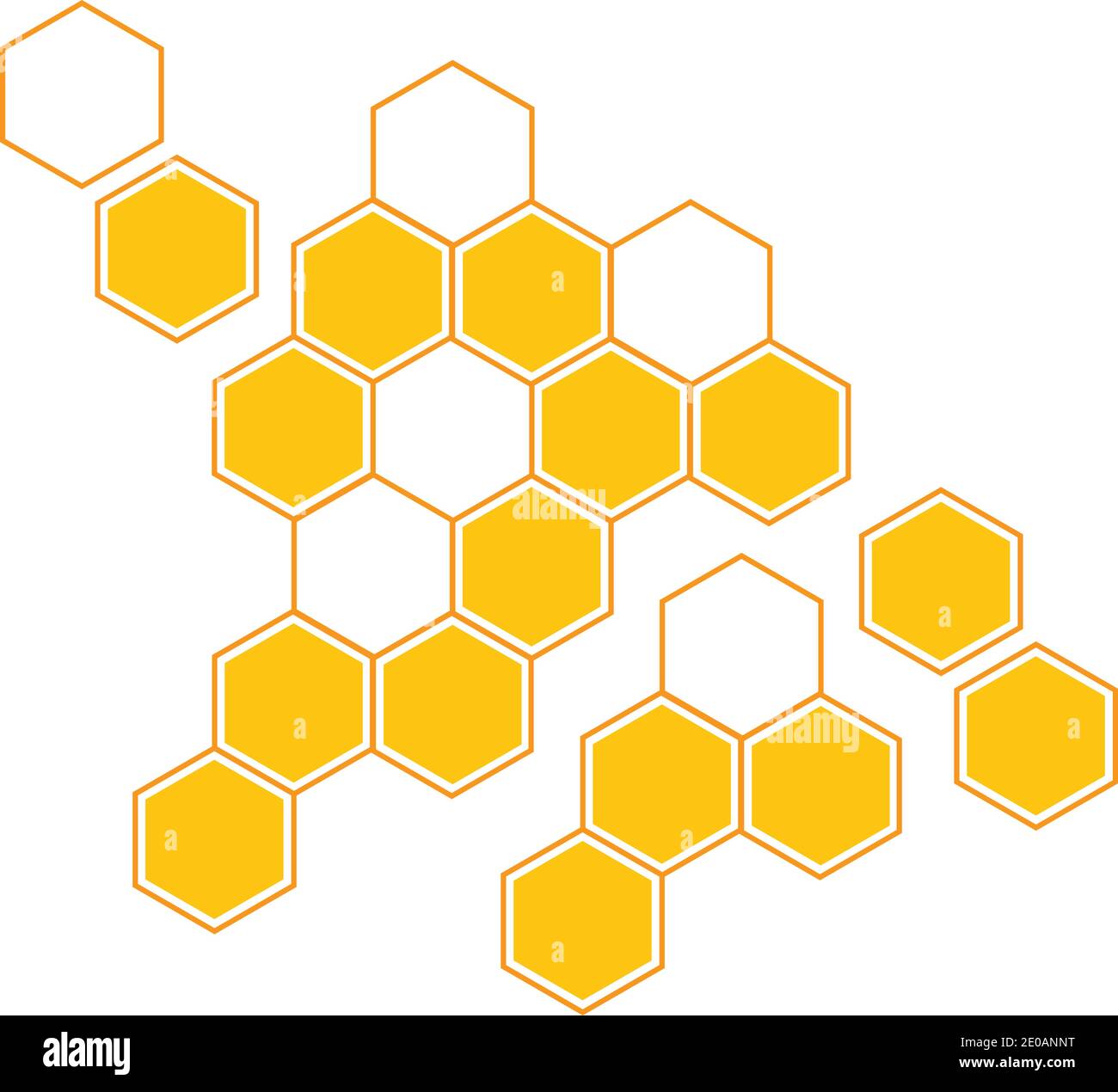 Honeycomb background texture illustration design Stock Vector