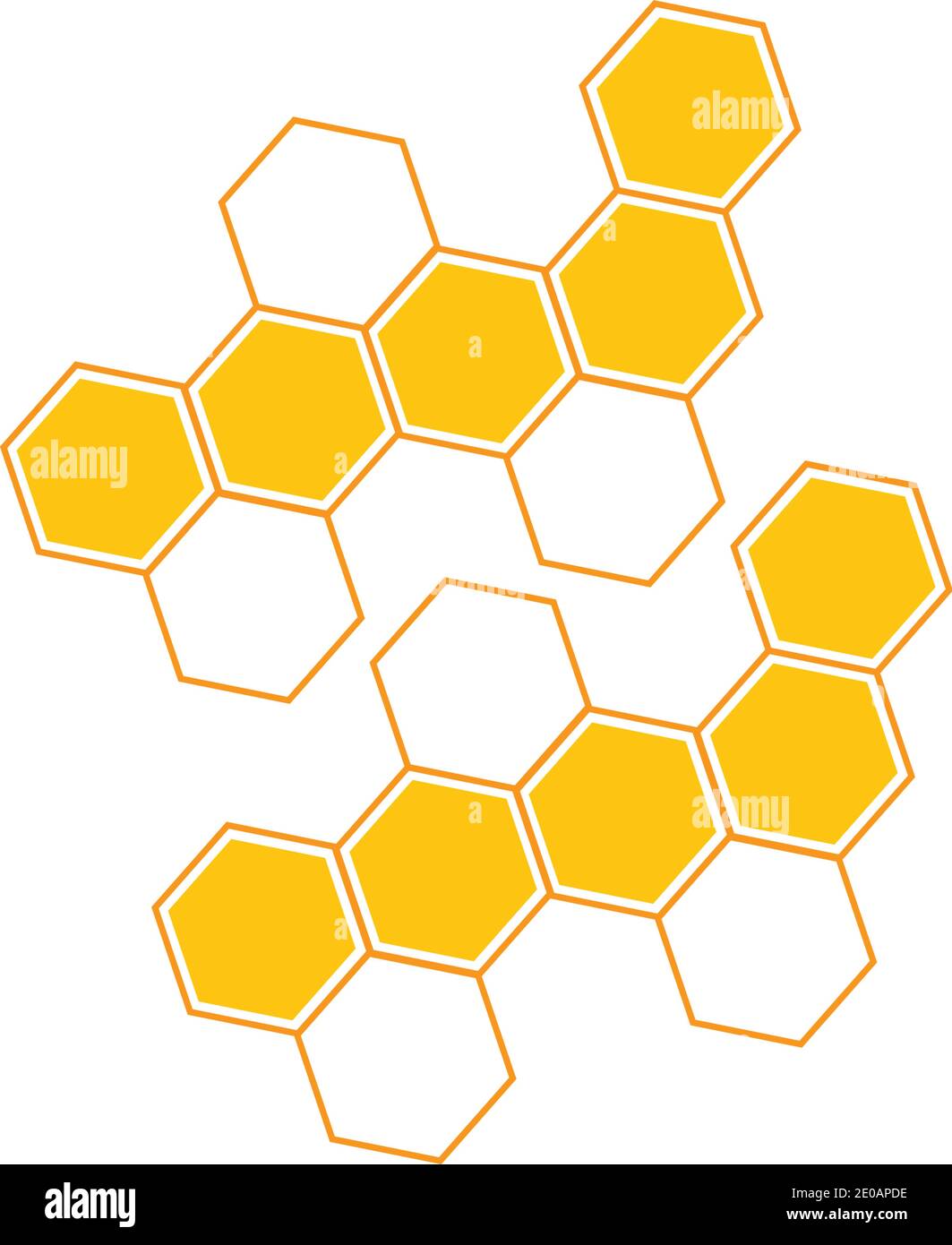 Honeycomb background texture illustration design Stock Vector