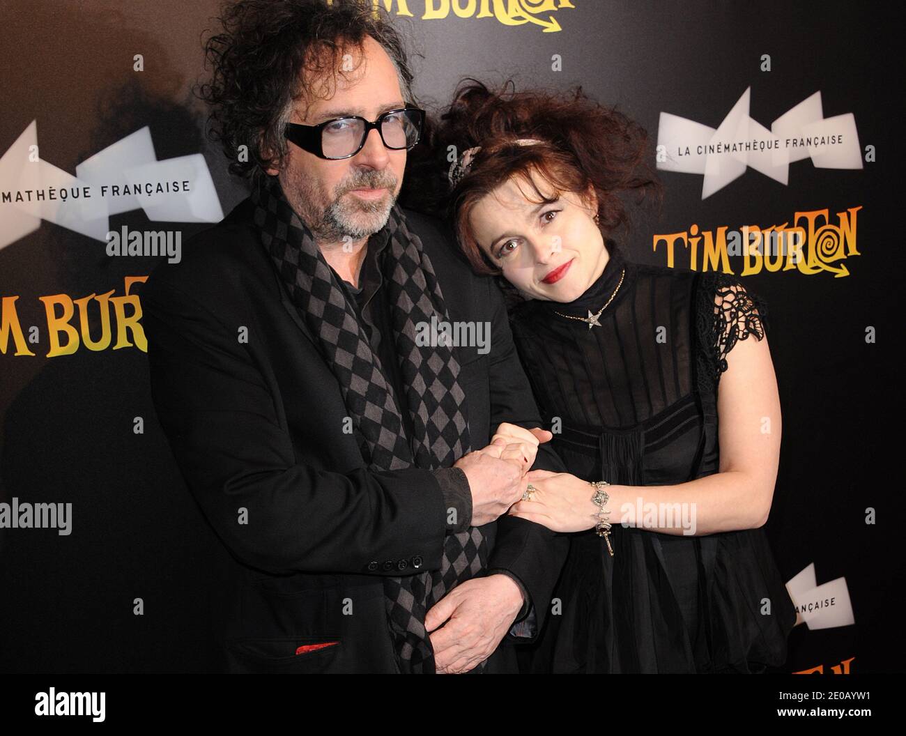 Tim burton and wife helena bonham carter hi-res stock photography and ...