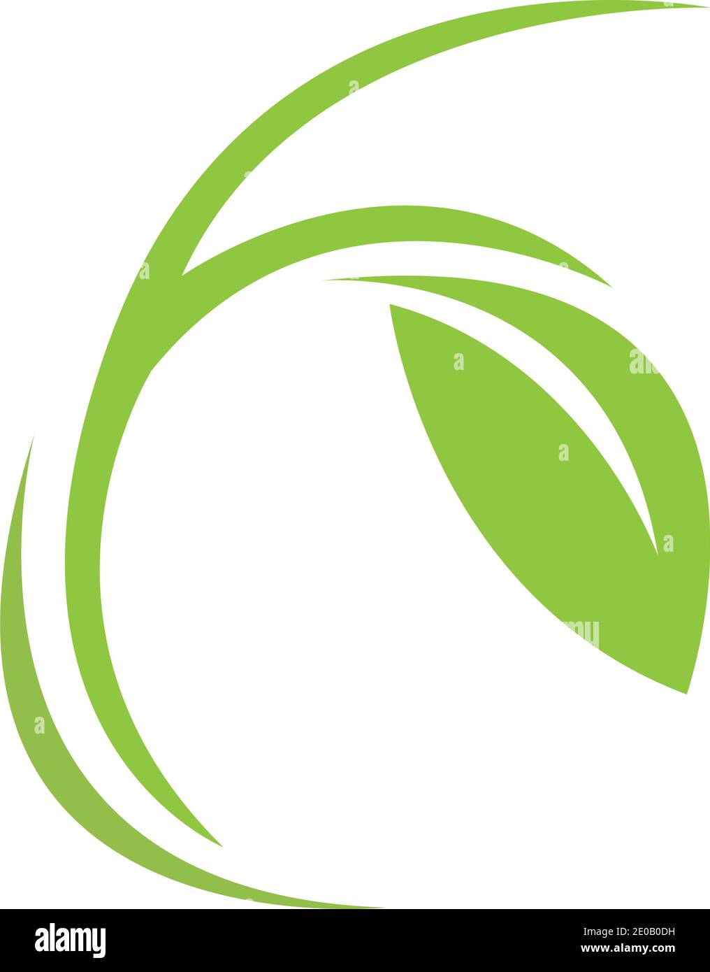 green leaf logo vector Stock Vector Image & Art - Alamy