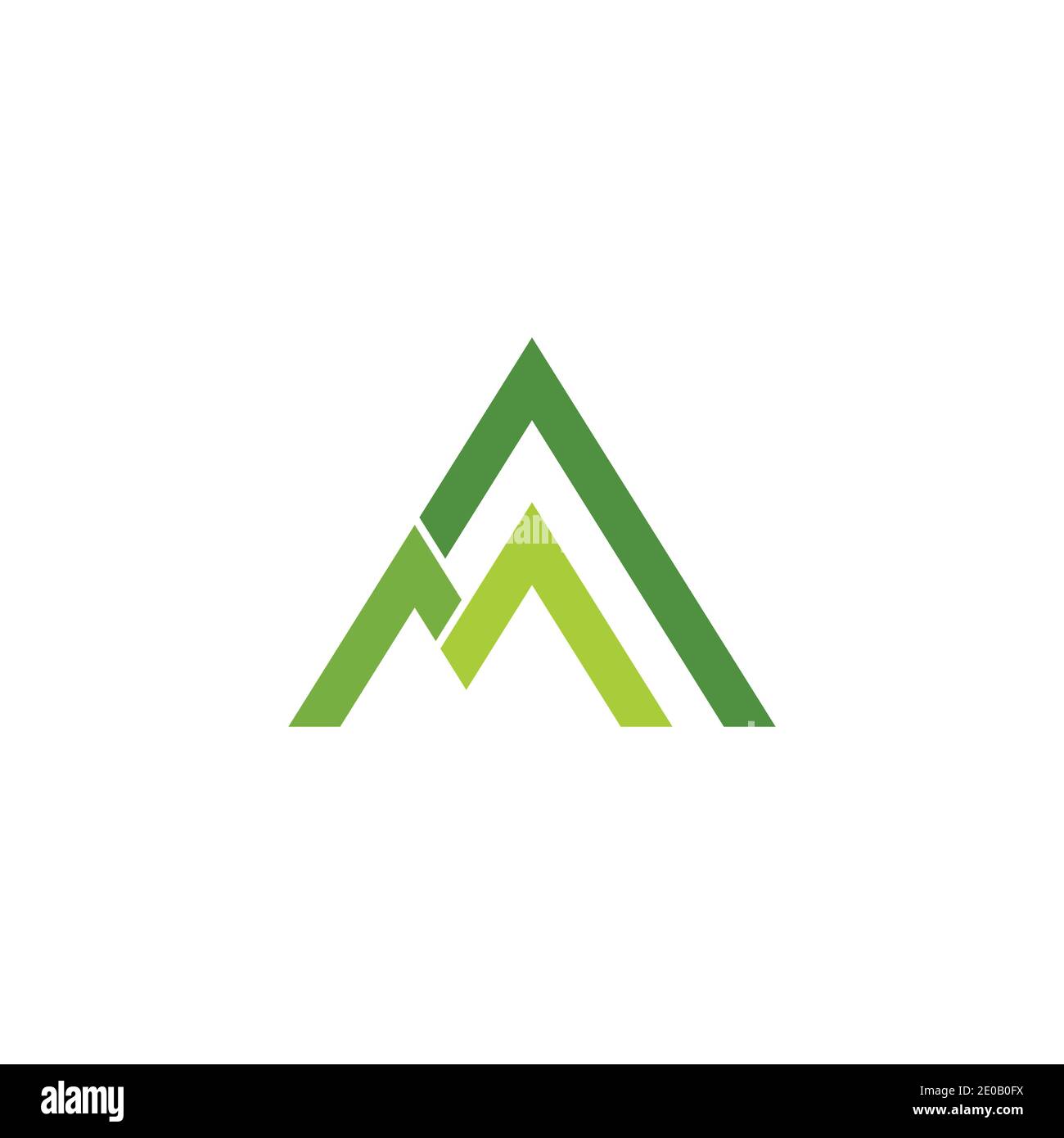 letter m simple geometric mountain line logo vector Stock Vector Image ...