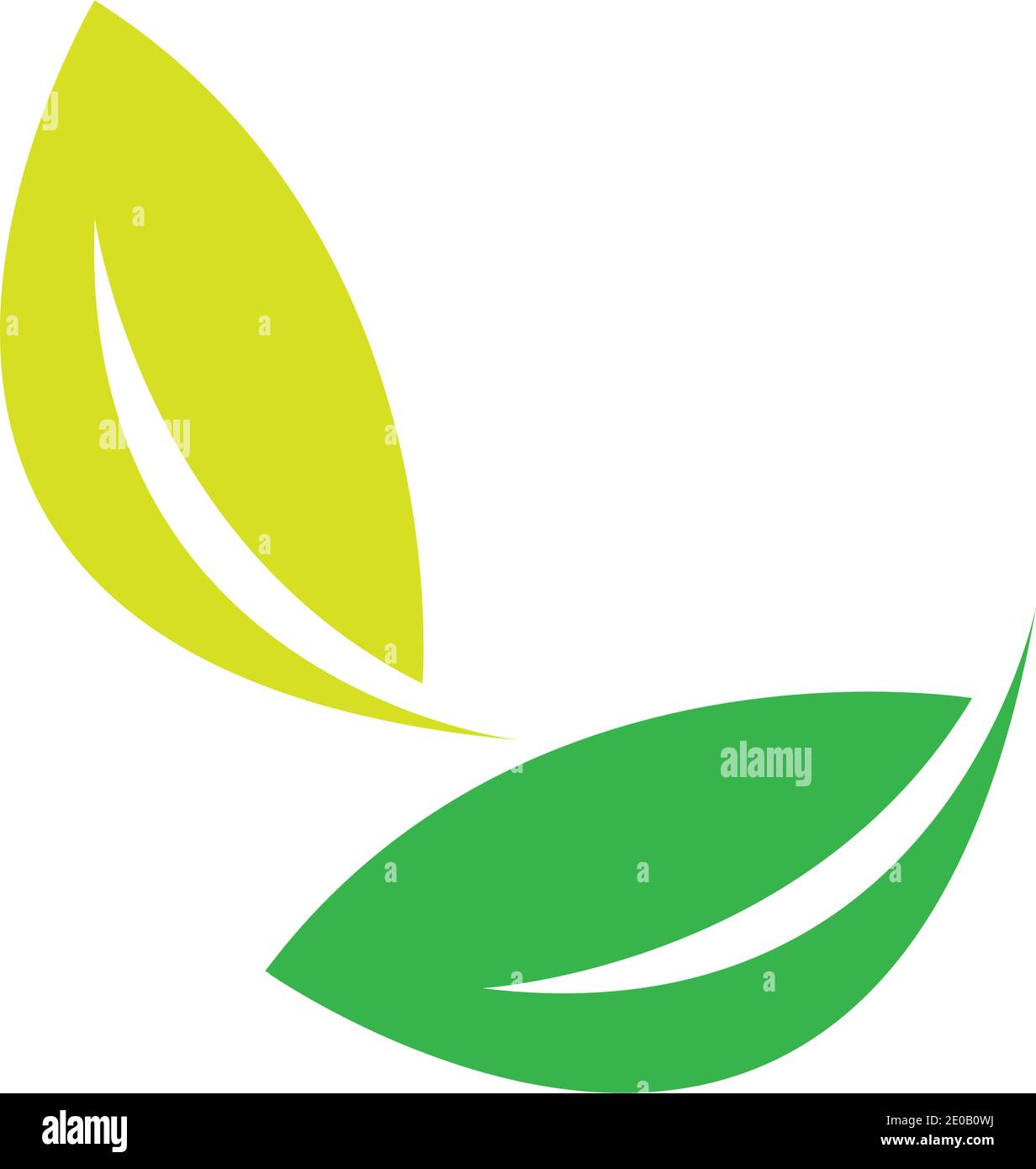 green leaf logo vector Stock Vector Image & Art - Alamy