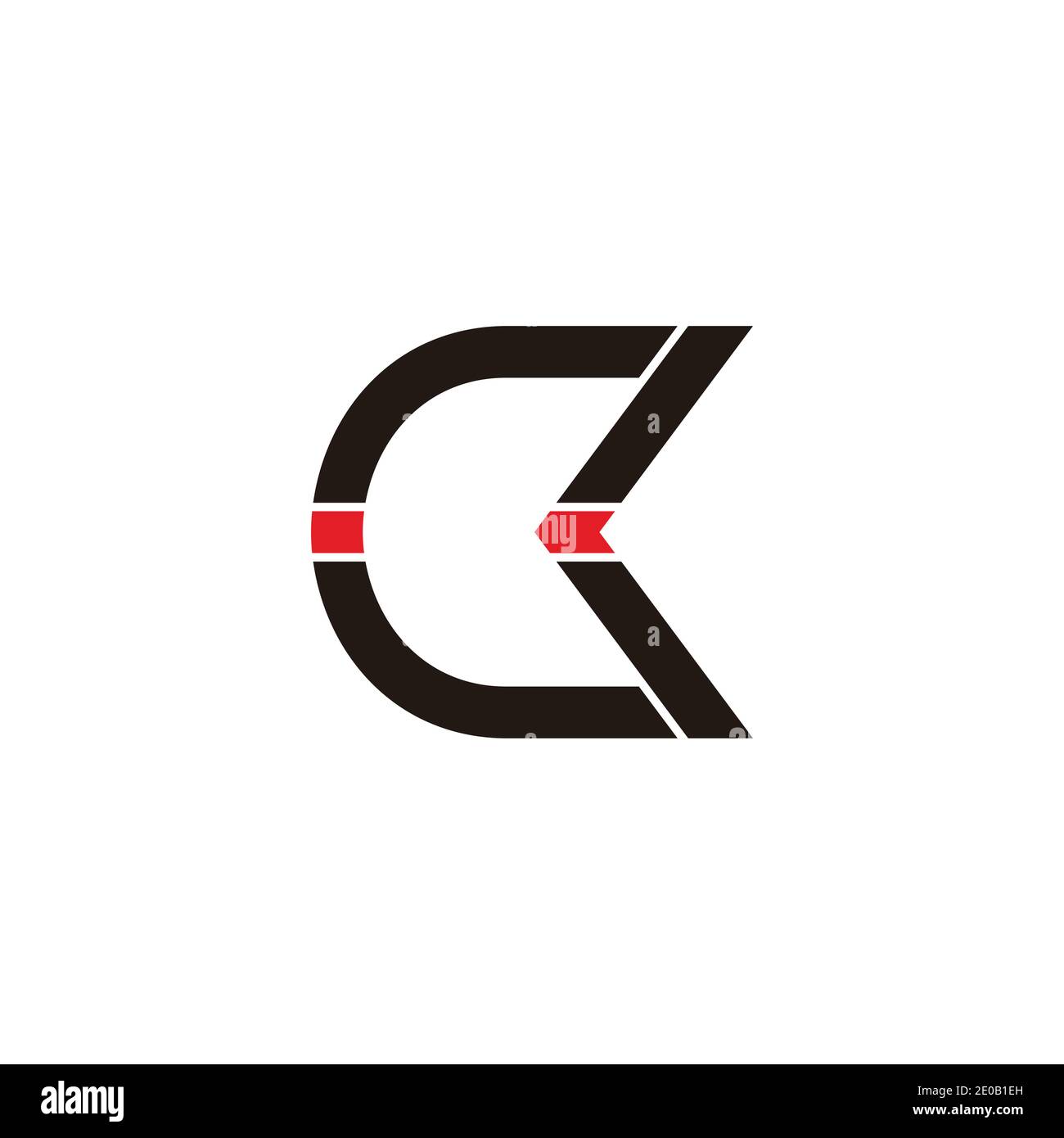 letter ck simple geometric colorful arrow geometric line logo vector ...