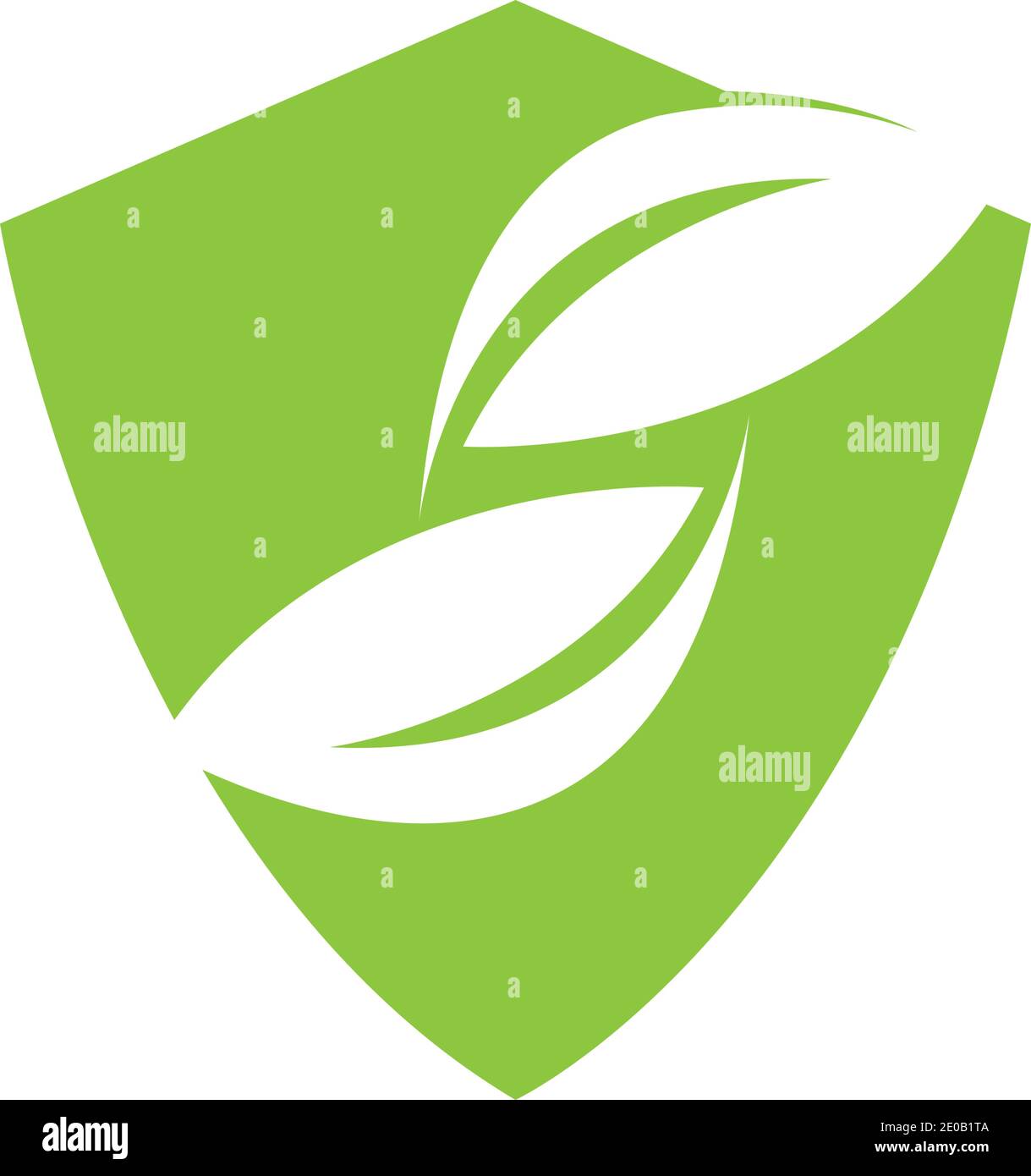 green leaf logo vector Stock Vector Image & Art - Alamy