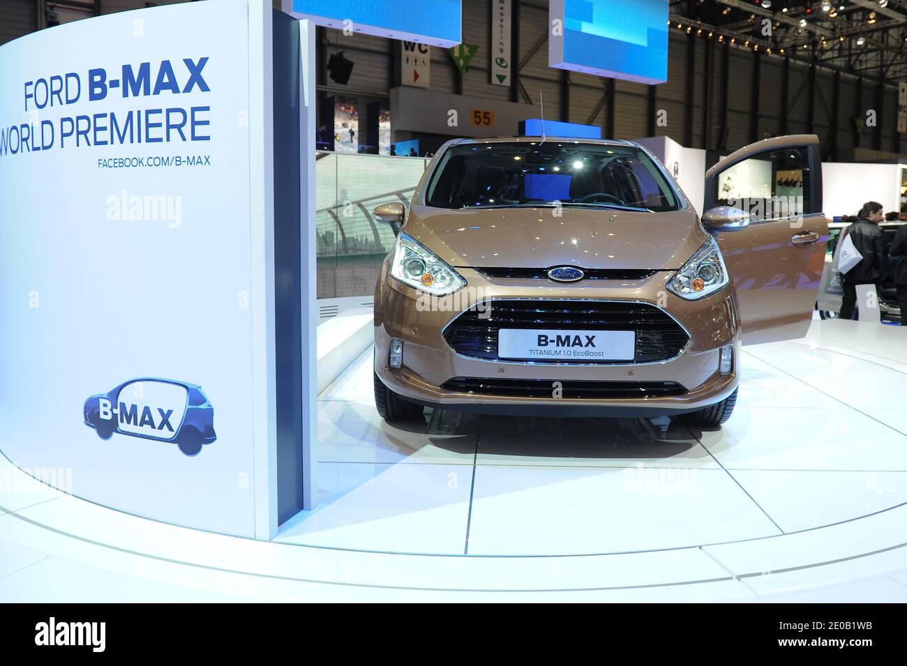 Ford B-Max on display at the 82nd International Motor Show and Accessories  of Geneva, Switzerland on March 7, 2012. Photo by Loona/ABACAPRESS.COM  Stock Photo - Alamy