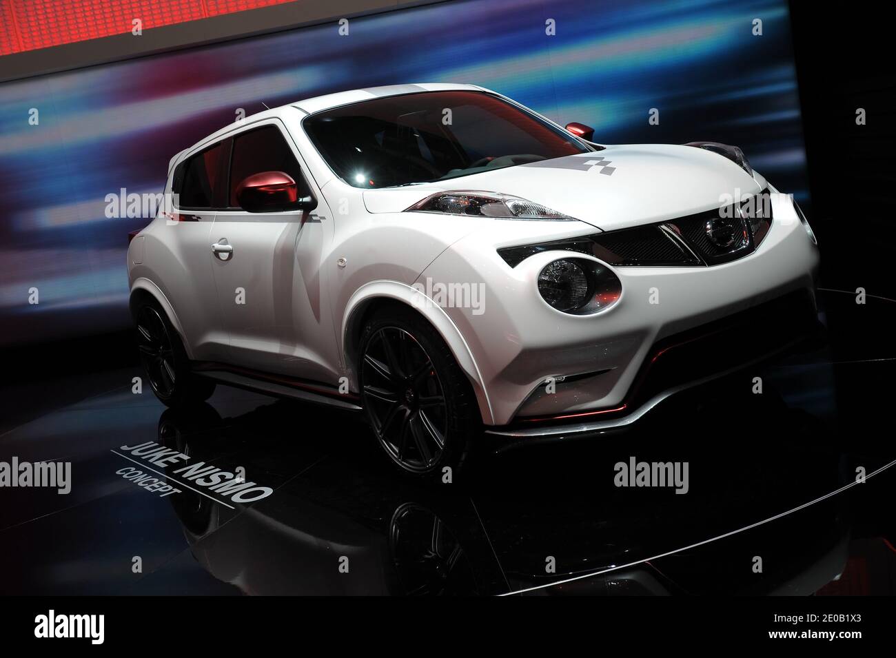 Nissan Juke Nismo Concept Car on display at the 82nd International Motor  Show and Accessories of Geneva, Switzerland on March 7, 2012. Photo by  Loona/ABACAPRESS.COM Stock Photo - Alamy