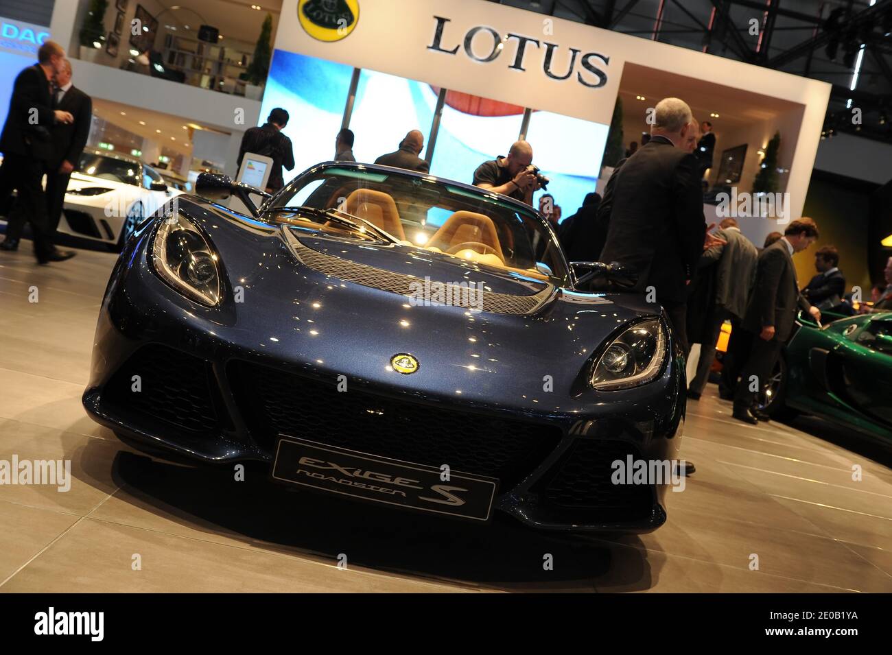 Lotus Exige S Roadster on display at the 82nd International Motor Show and  Accessories of Geneva, Switzerland on March 7, 2012. Photo by  Loona/ABACAPRESS.COM Stock Photo - Alamy