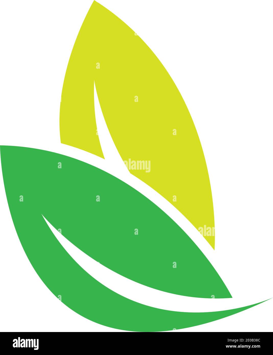 green leaf logo vector Stock Vector Image & Art - Alamy