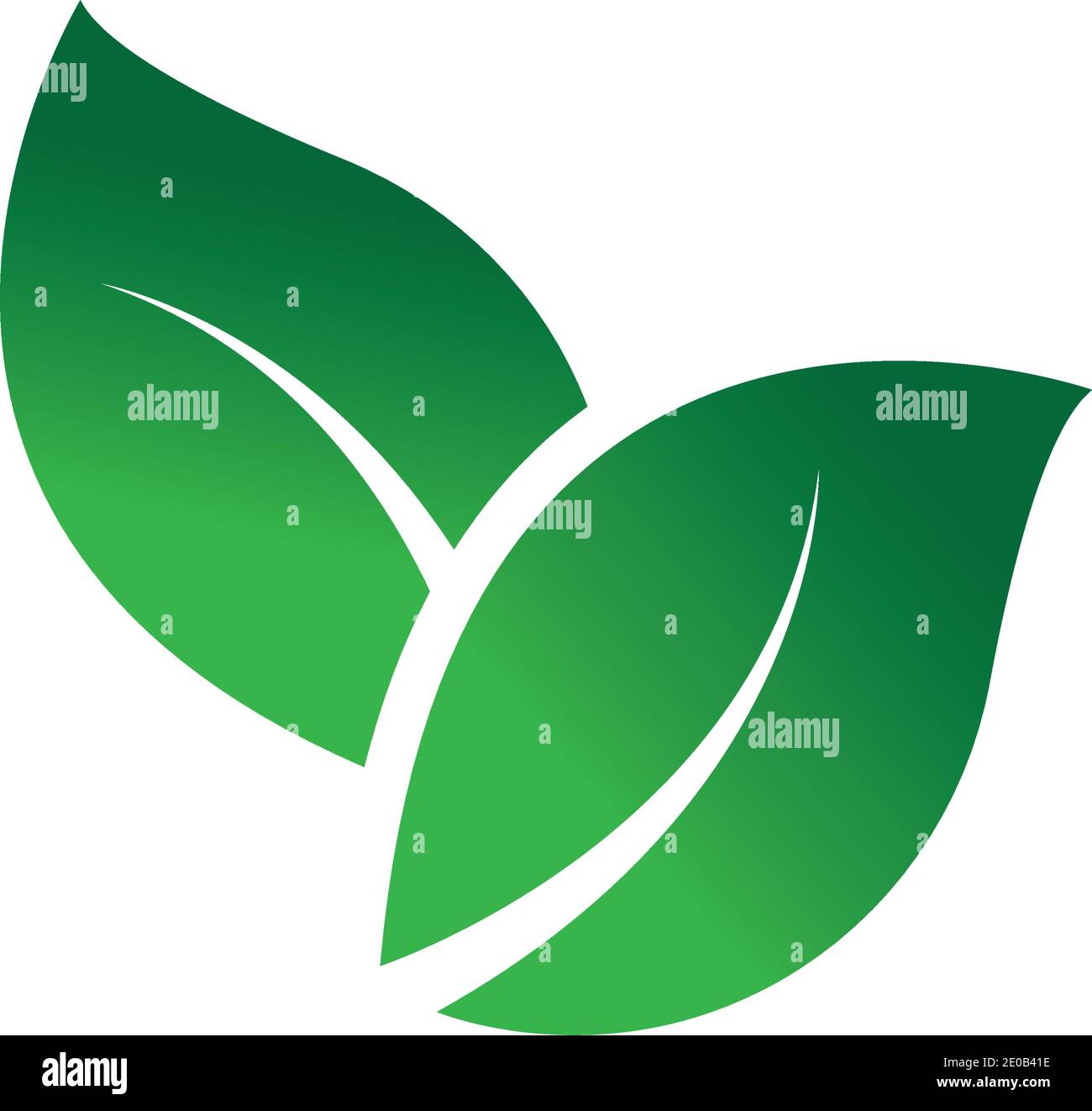 green leaf logo vector Stock Vector Image & Art - Alamy