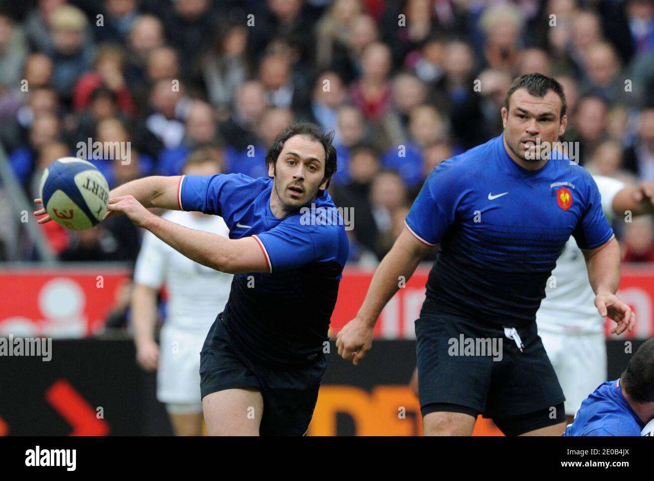 France's Julien Dupuy during Rugby RBS 6 Nations Tournament , France vs