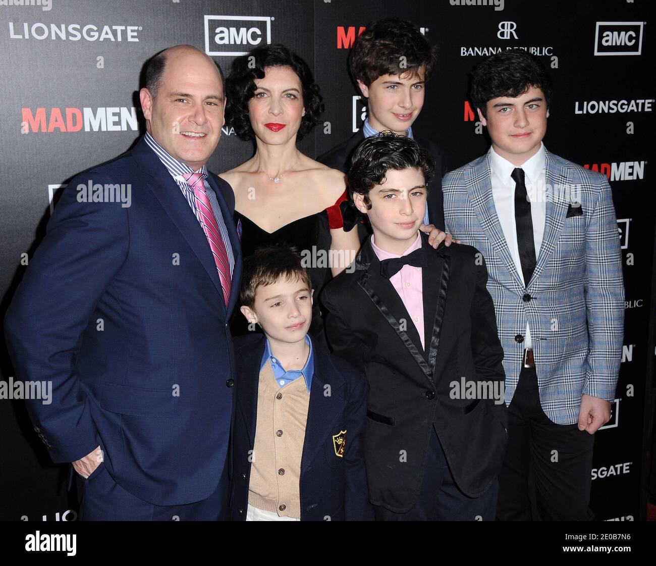 Matthew Weiner and family attend the 