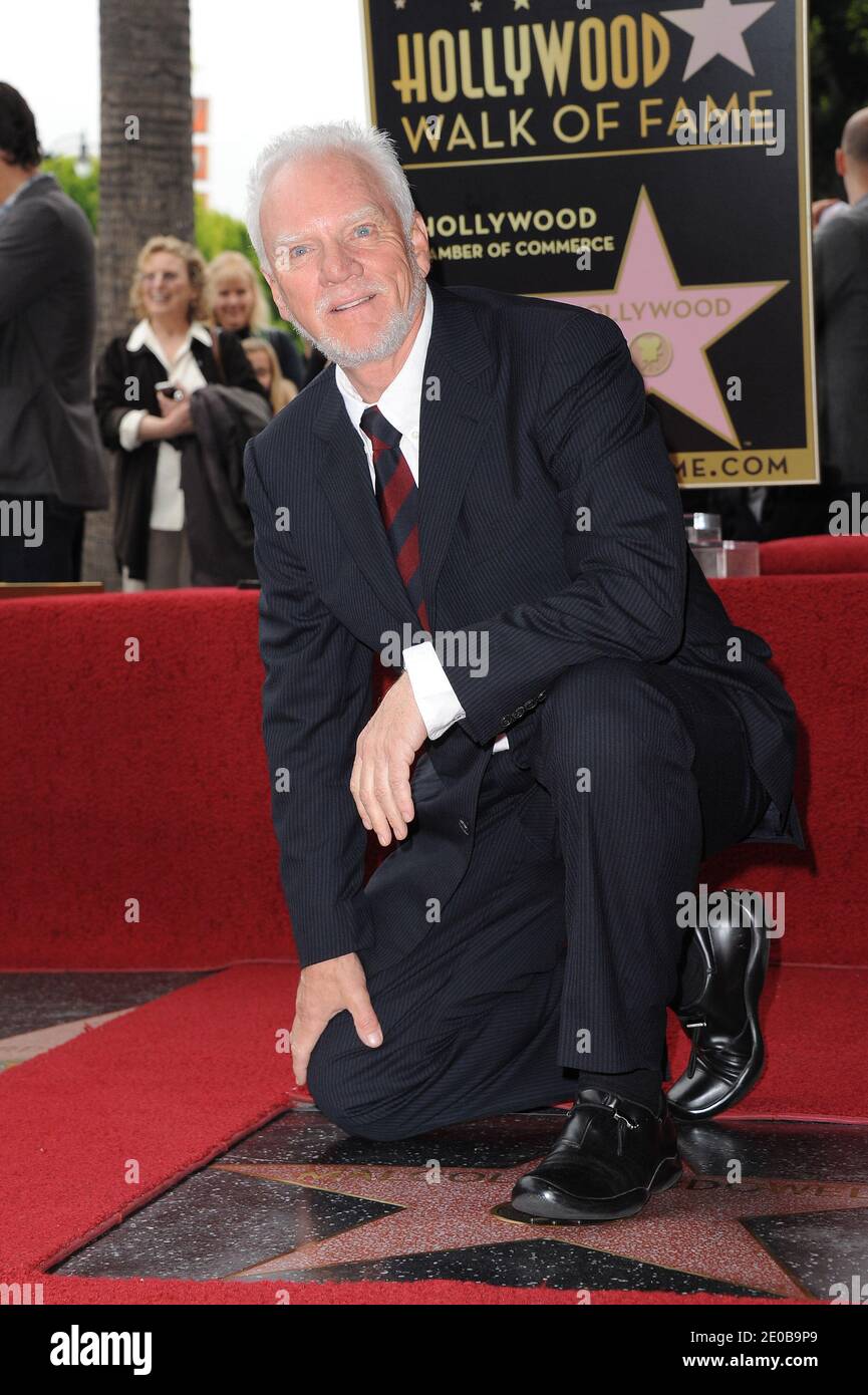 Malcolm McDowell is honored with a star on the Hollywood Walk of Fame