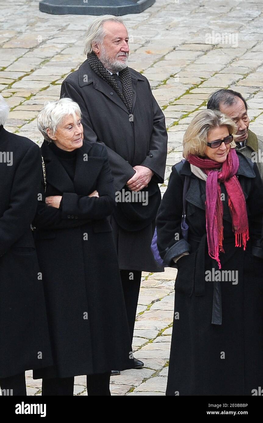 Swiss actor Jean-Francois Balmer attends the tribute to late oscar-winning French filmmaker, novelist and war correspondent Pierre Schoendoerffer at the Invalides in Paris, France on March 19, 2012. Pierre Schoendoerffer, whose experience as a prisoner during the Indochina War fueled his work, died on March 14, at the age of 83. Photo by Christophe Guibbaud/ABACAPRESS.COM Stock Photo