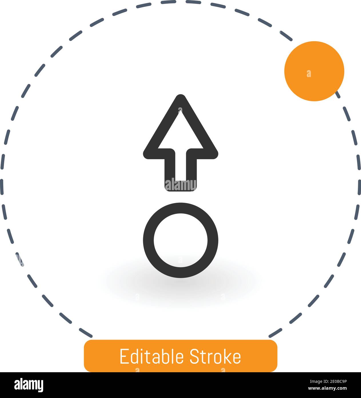 move vector icon editable stroke outline icons for web and mobile Stock Vector