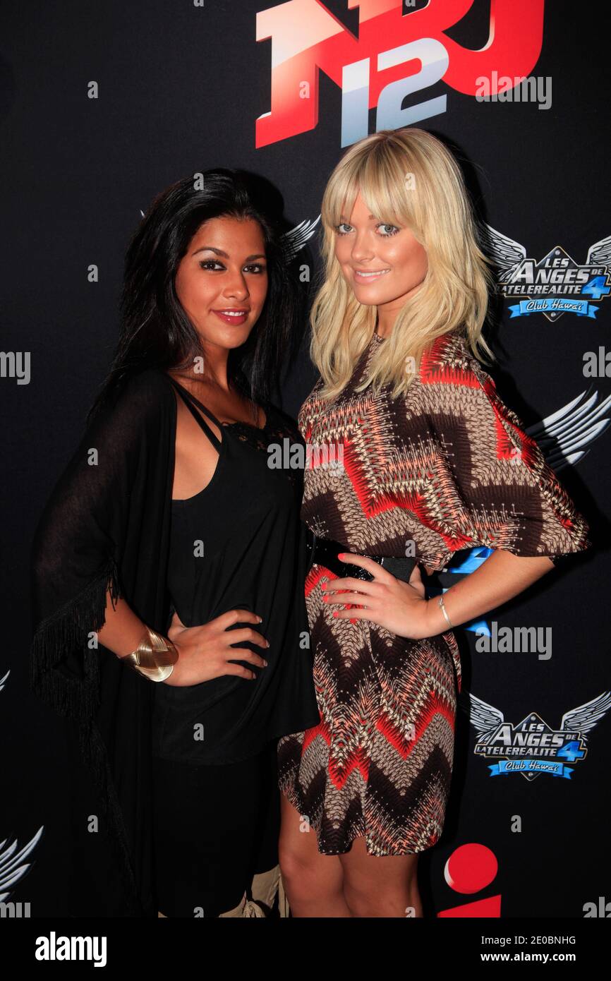 Ayem Nour et Caroline Receveur attending the Photocall for the Press  Conference of the NRJ 12 Reality TV Show 'Les Anges de la telerealite 4 -  Club Hawai' held at the NRJ