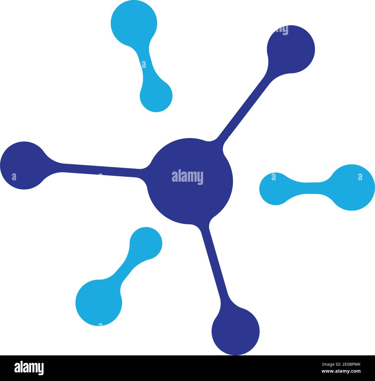 molecule logo vector icon illustration design template Stock Vector
