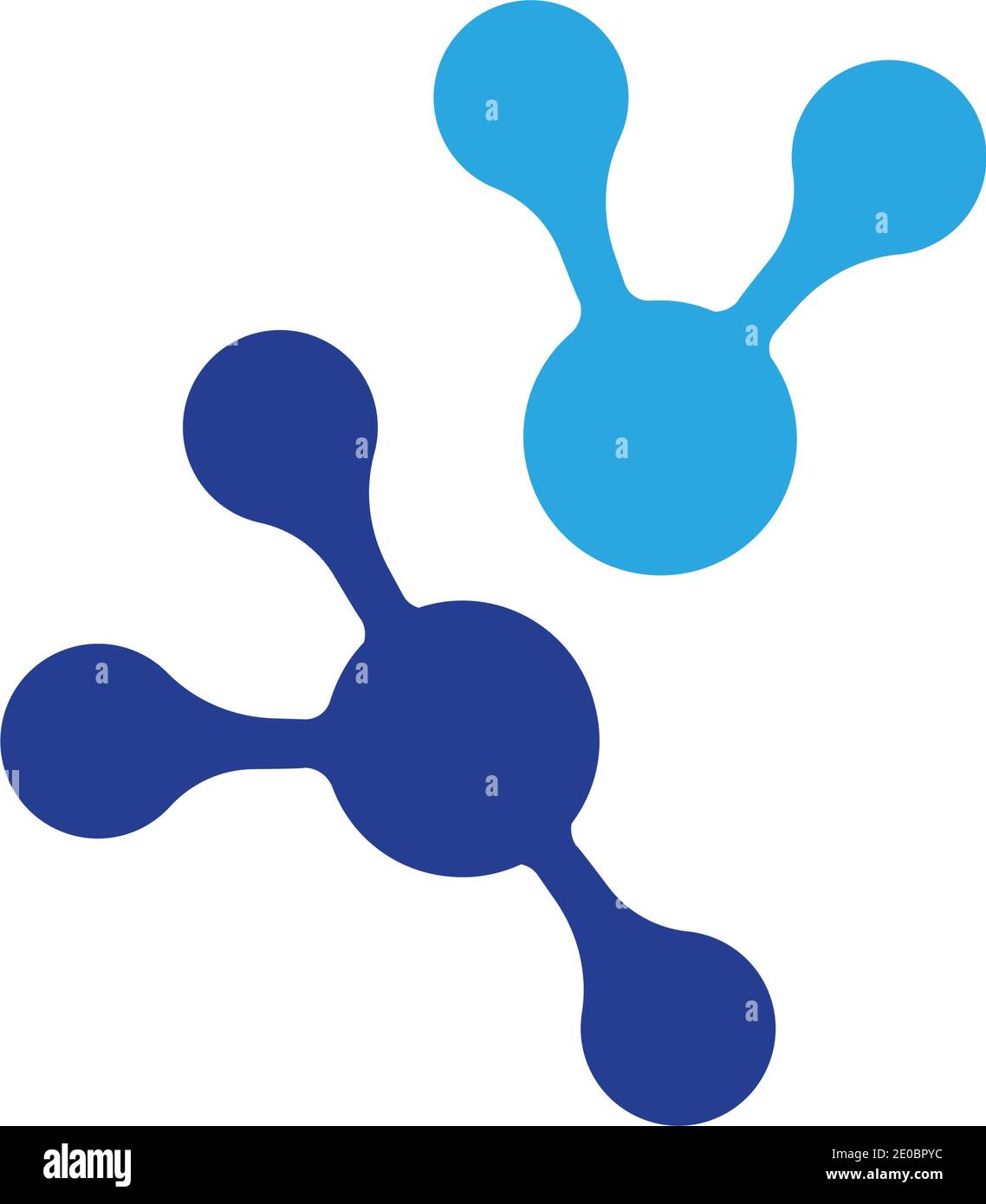 molecule logo vector icon illustration design template Stock Vector