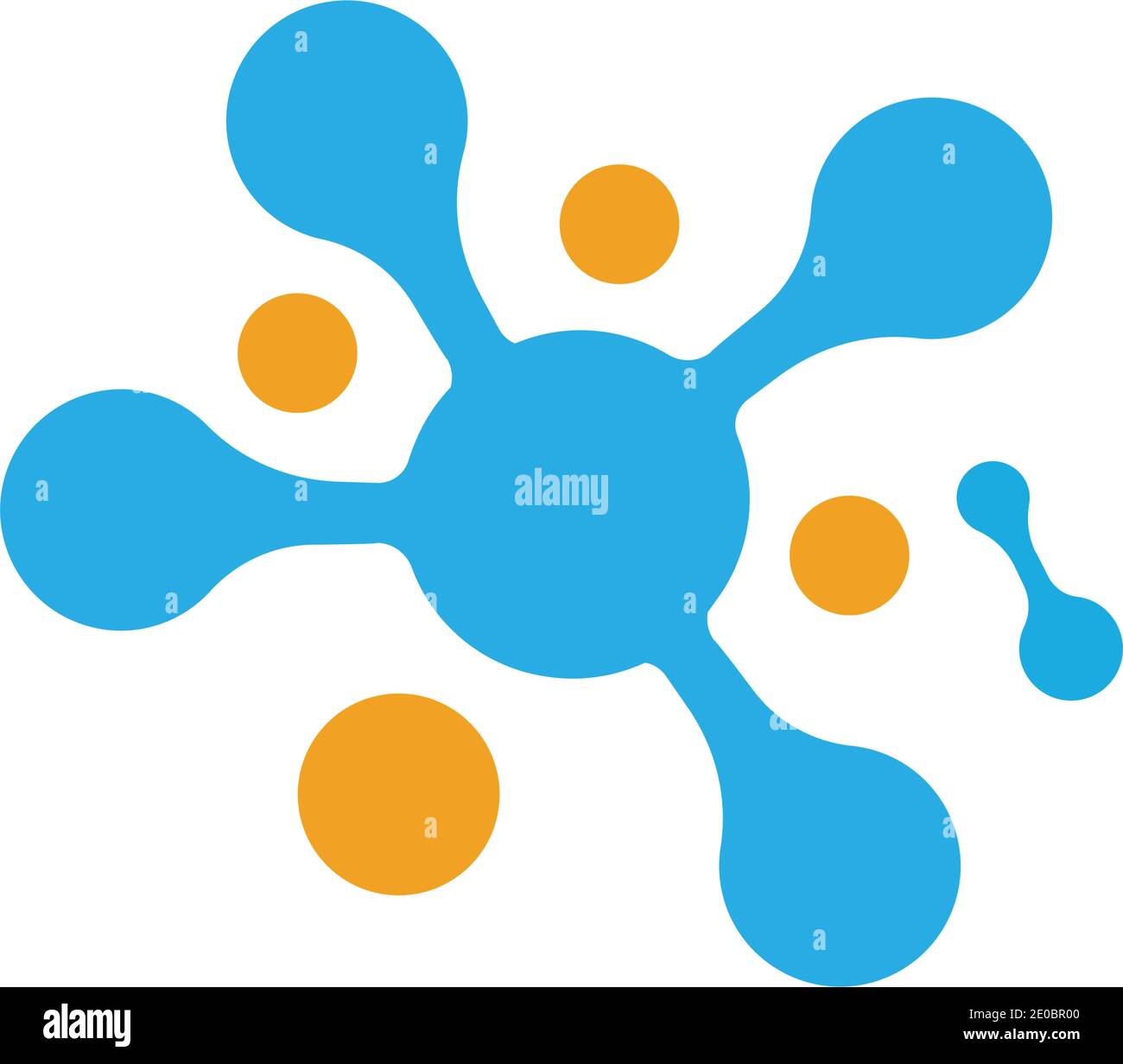 molecule logo vector icon illustration design template Stock Vector