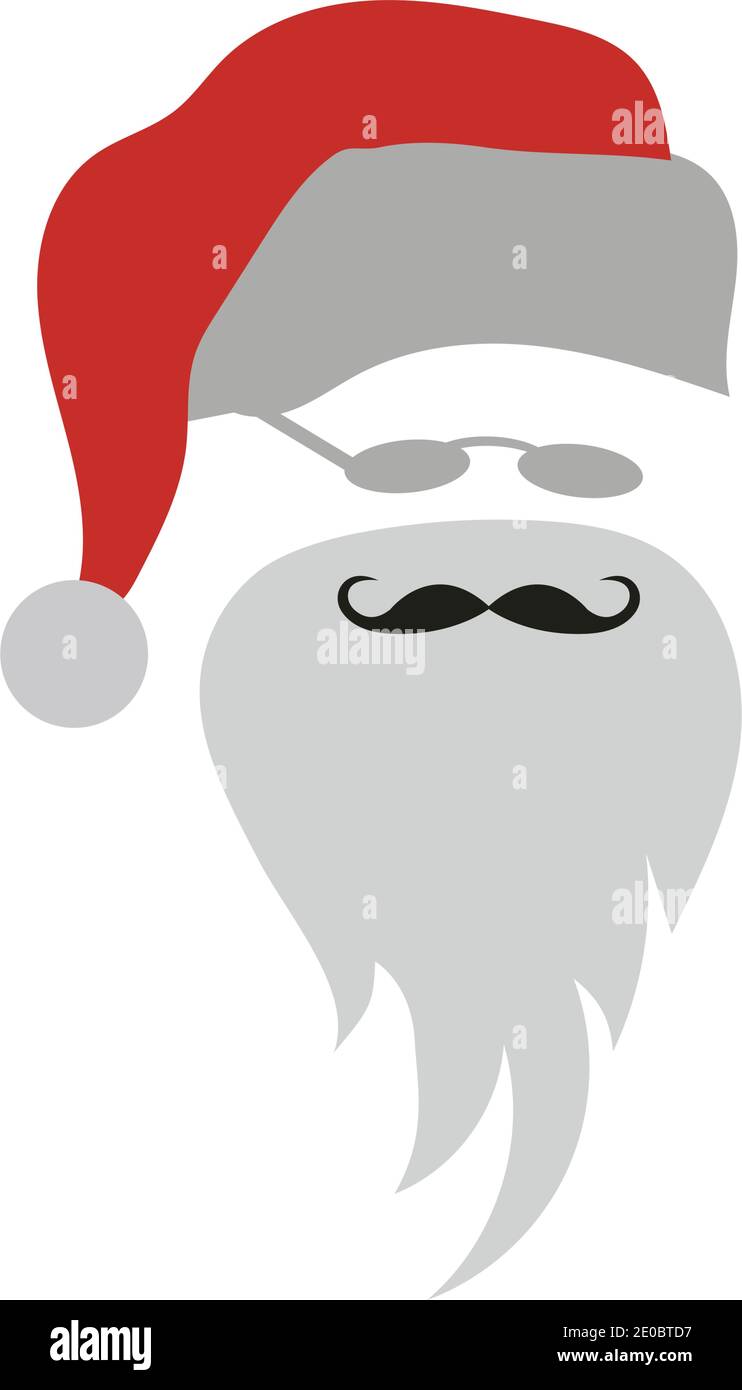 santa claus vector icon logo illustration design template Stock Vector