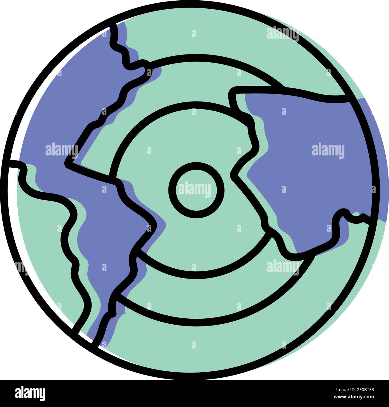 World sphere design, Planet earth continent and globe theme Vector illustration Stock Vector ...