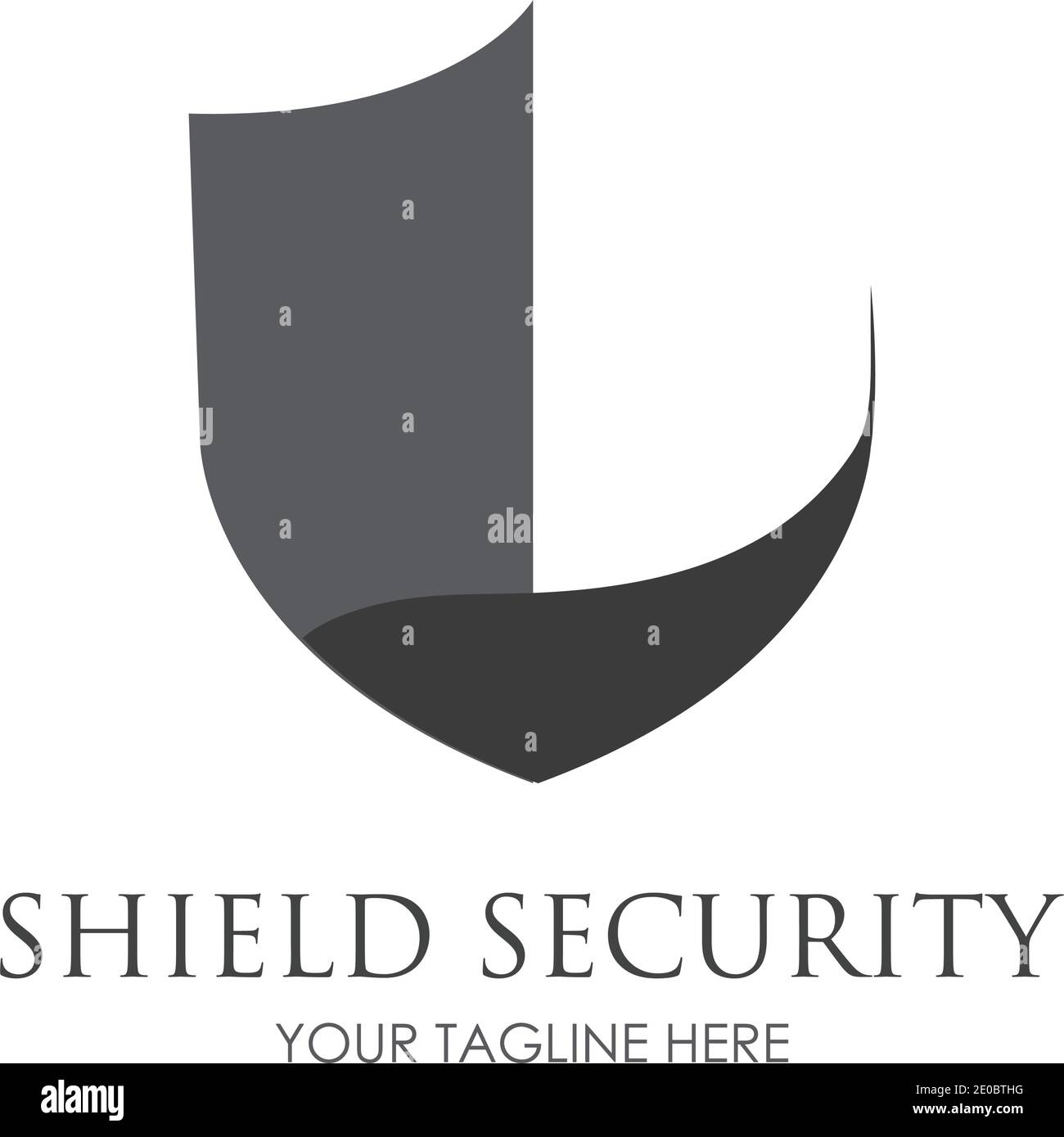 Shield  Security logo design vector illustration template Stock Vector