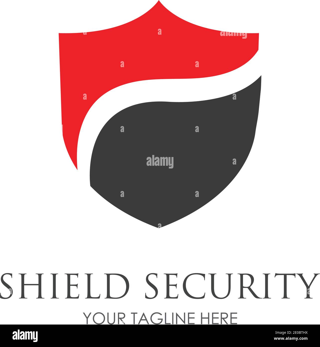 Shield  Security logo design vector illustration template Stock Vector