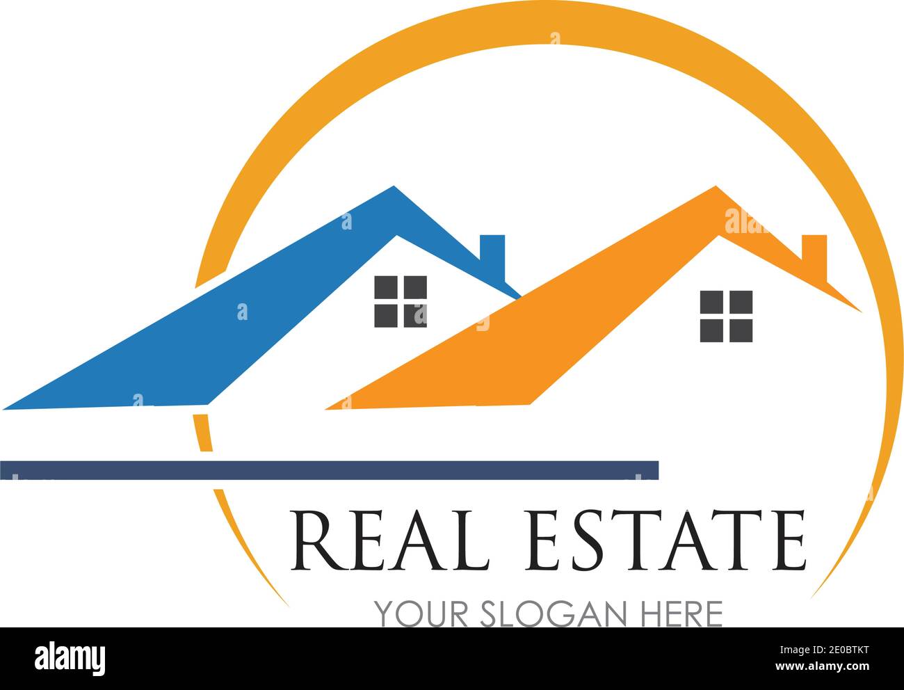 Real estate logo icon illustration - Vector Stock Vector Image & Art ...