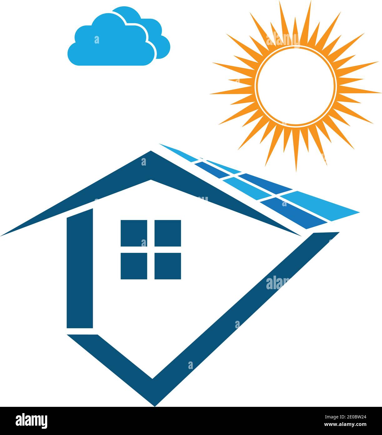 Solar logo energy icon vector design Stock Vector