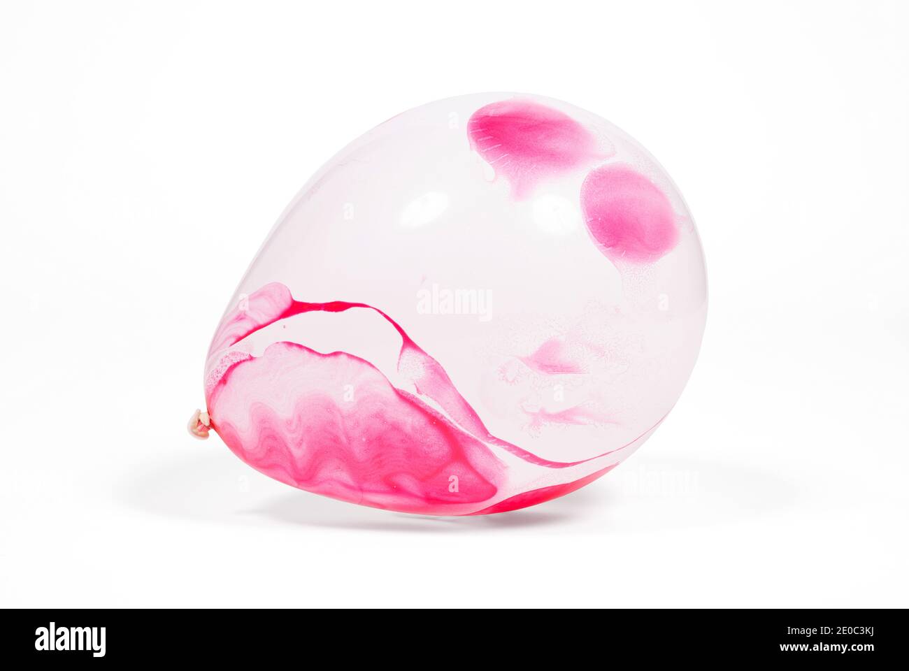 Modern balloon isolated on white background - Pink Stock Photo - Alamy