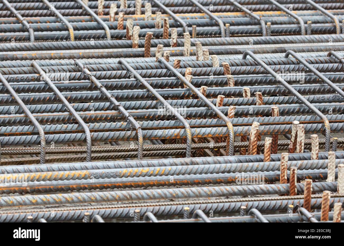 Metal reinforcement grid Reinforced concrete preparation, selective