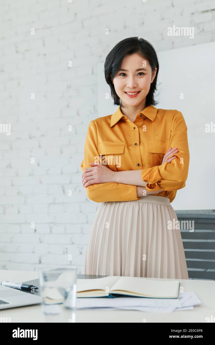 Business lady in the office work Stock Photo