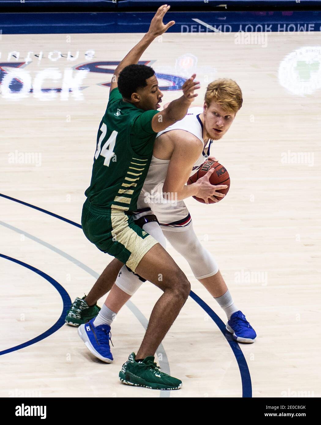 Moraga, CA U.S. 30th Dec, 2020. A. St. Mary's Gaels forward Matthias Tass (11) looks to pass the ball during the NCAA Men's Basketball game between Sacramento State Hornets and the Saint Mary's Gaels 63-45 win at McKeon Pavilion Moraga Calif. Thurman James/CSM/Alamy Live News Stock Photo