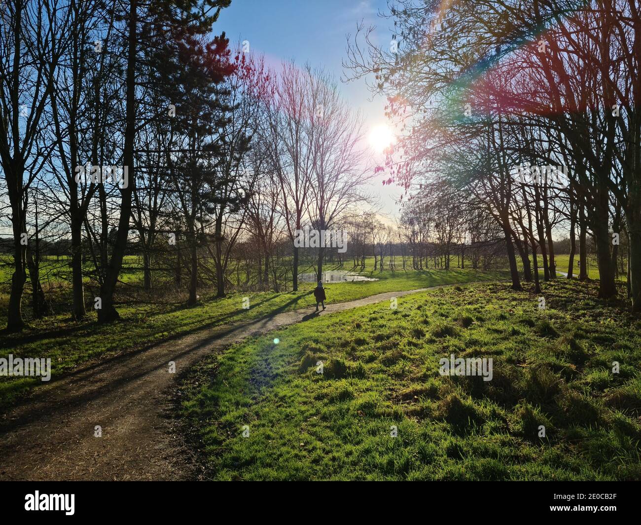 Hillfield Park in Solihull Stock Photo Alamy