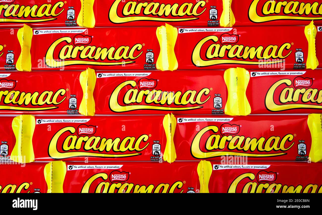 Nestle Caramac Stock Photo