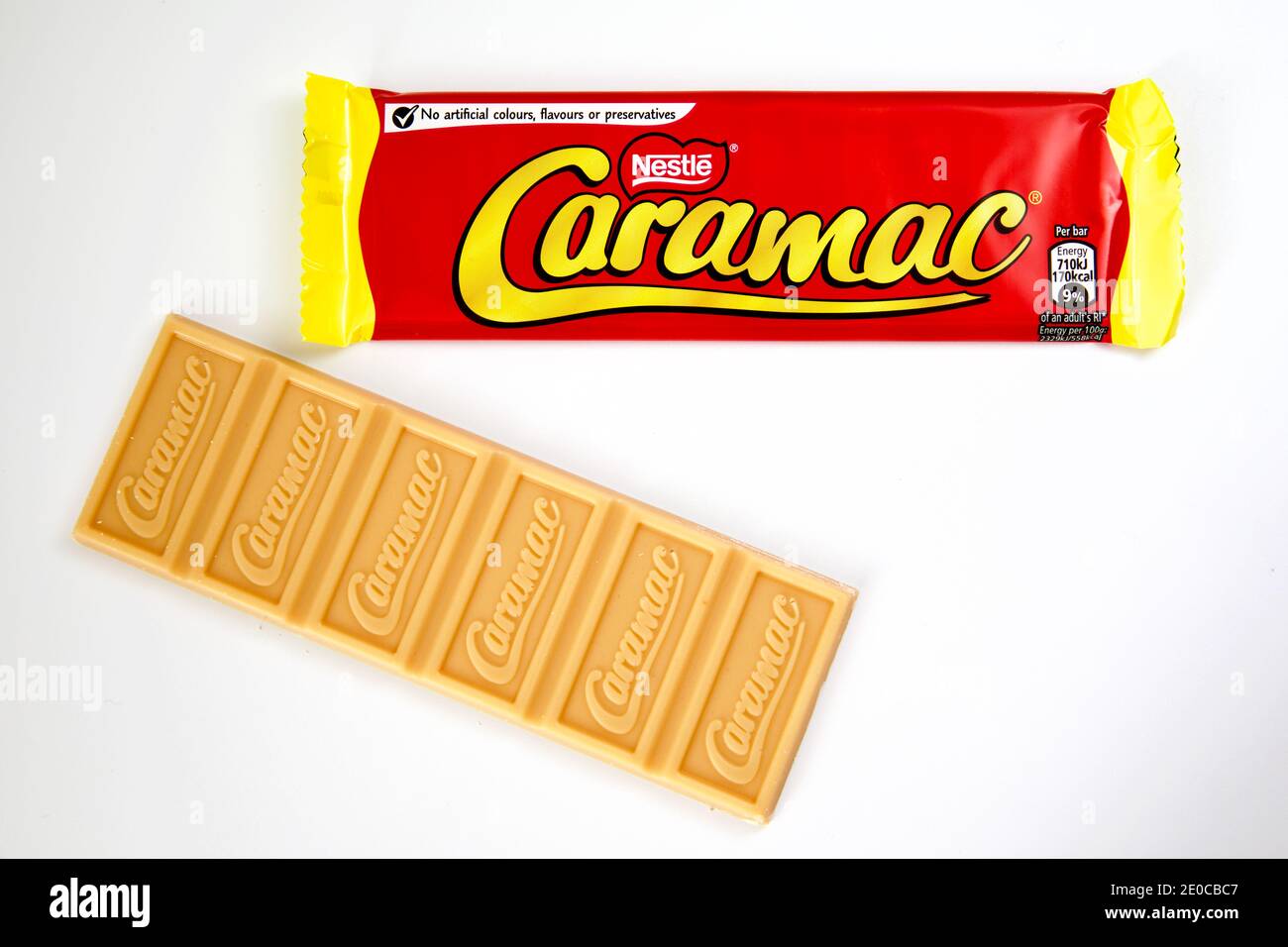 Nestlé Caramac Chocolate Bar Stock Photo