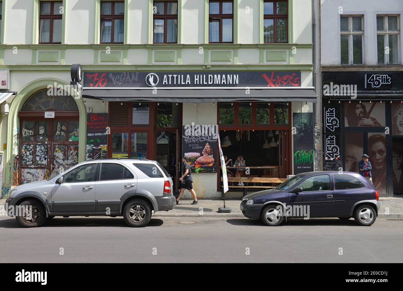 Restaurant, Attila Hildmann, Adalbertstrasse, Kreuzberg, Berlin,  Deutschland Stock Photo - Alamy