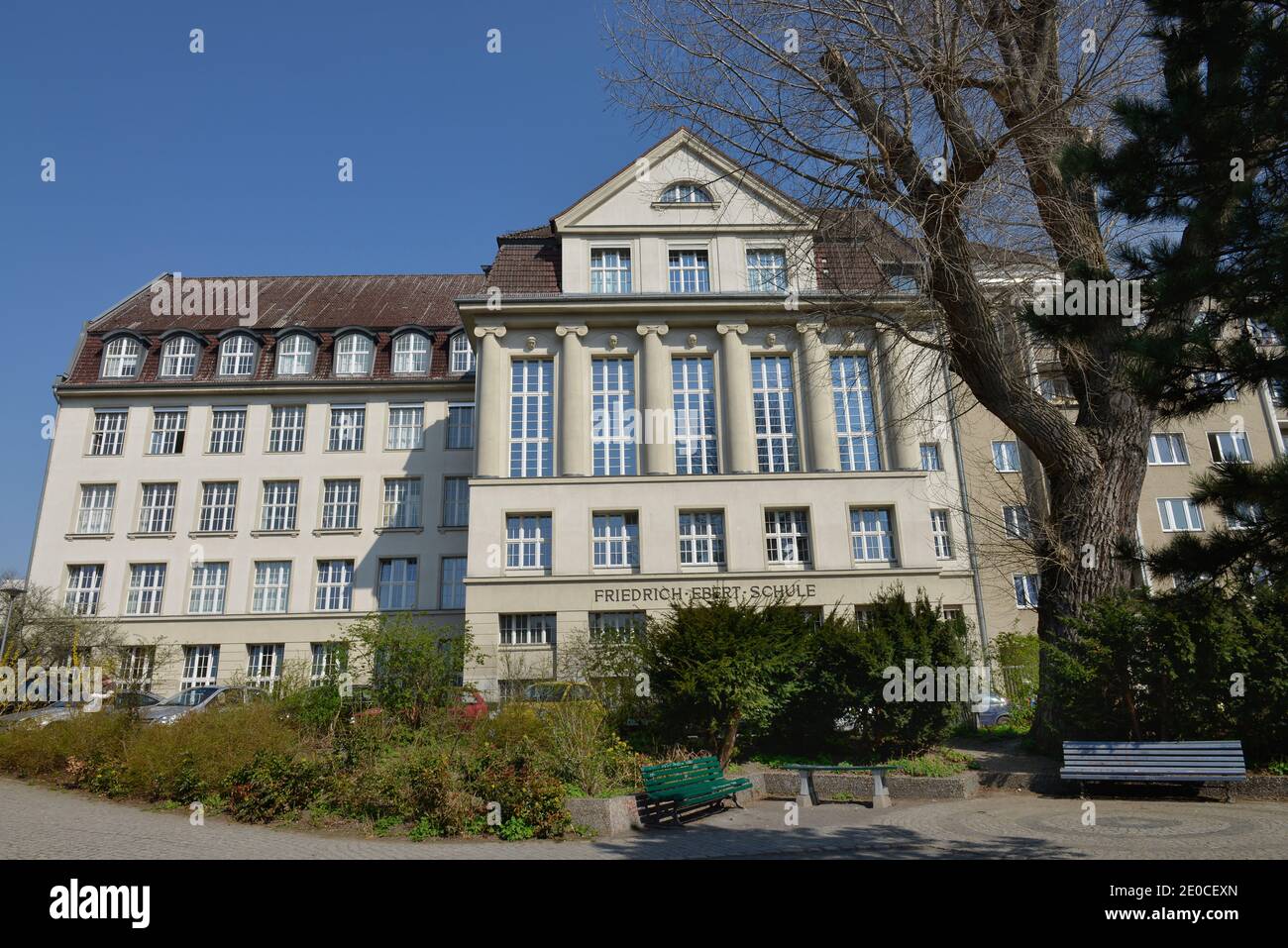 Friedrich-Ebert-Oberschule, Blissestrasse, Wilmersdorf, Berlin, Deutschland Stock Photo