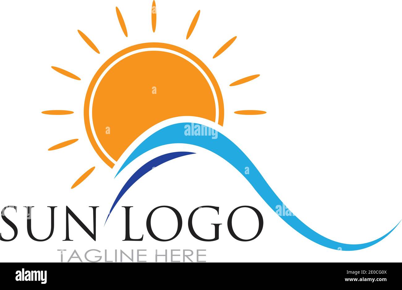 Sun Vector illustration Icon Logo Template design Stock Vector