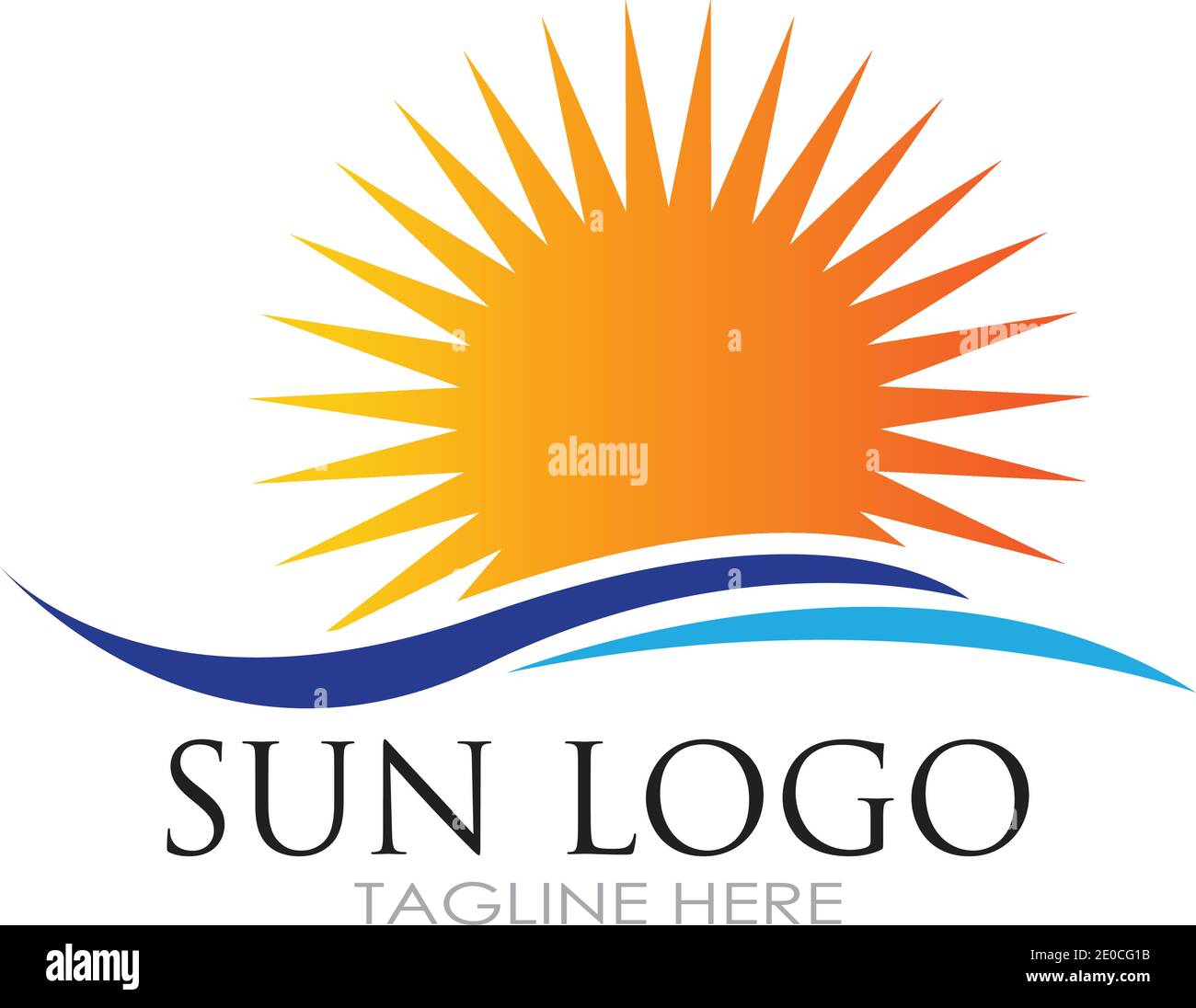 Sun Vector illustration Icon Logo Template design Stock Vector