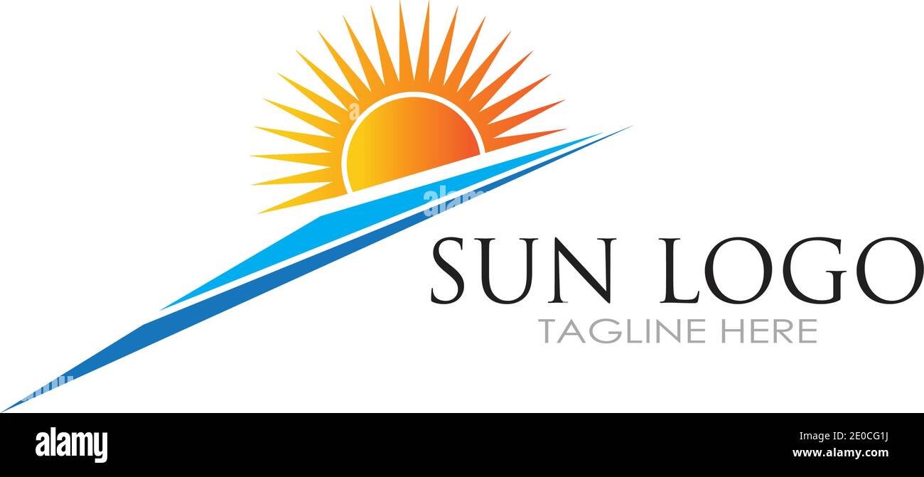 Sun Vector illustration Icon Logo Template design Stock Vector