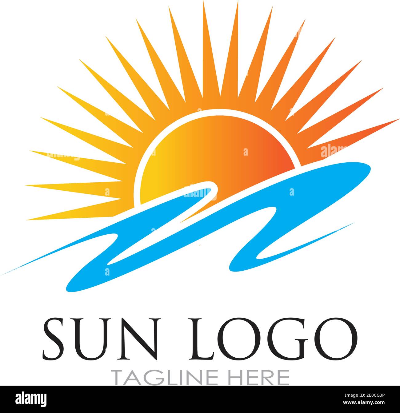 Sun Vector illustration Icon Logo Template design Stock Vector