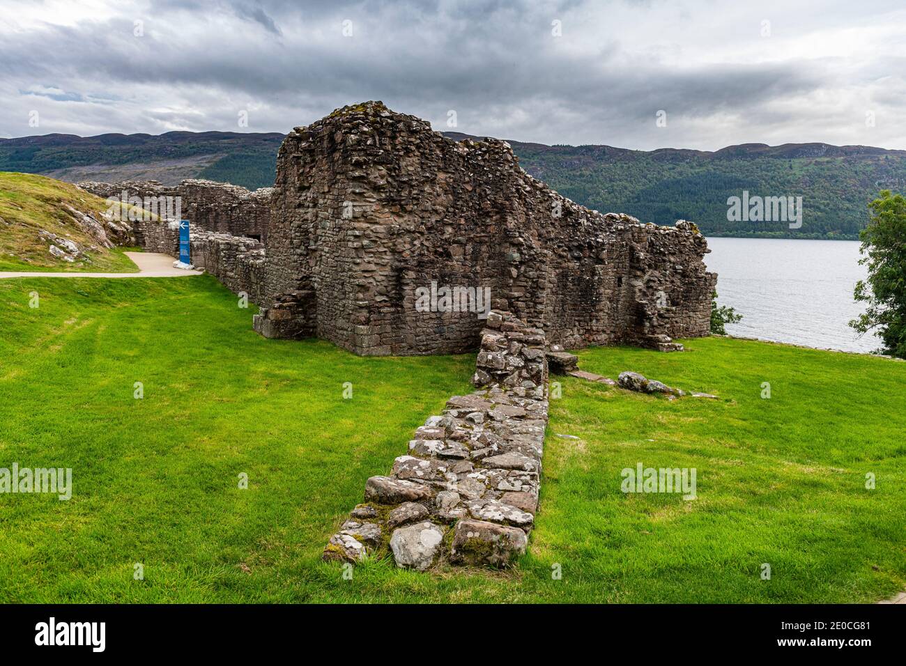 Urquhart Castle, Loch Ness, Highlands, Scotland, United Kingdom, Europe Stock Photo