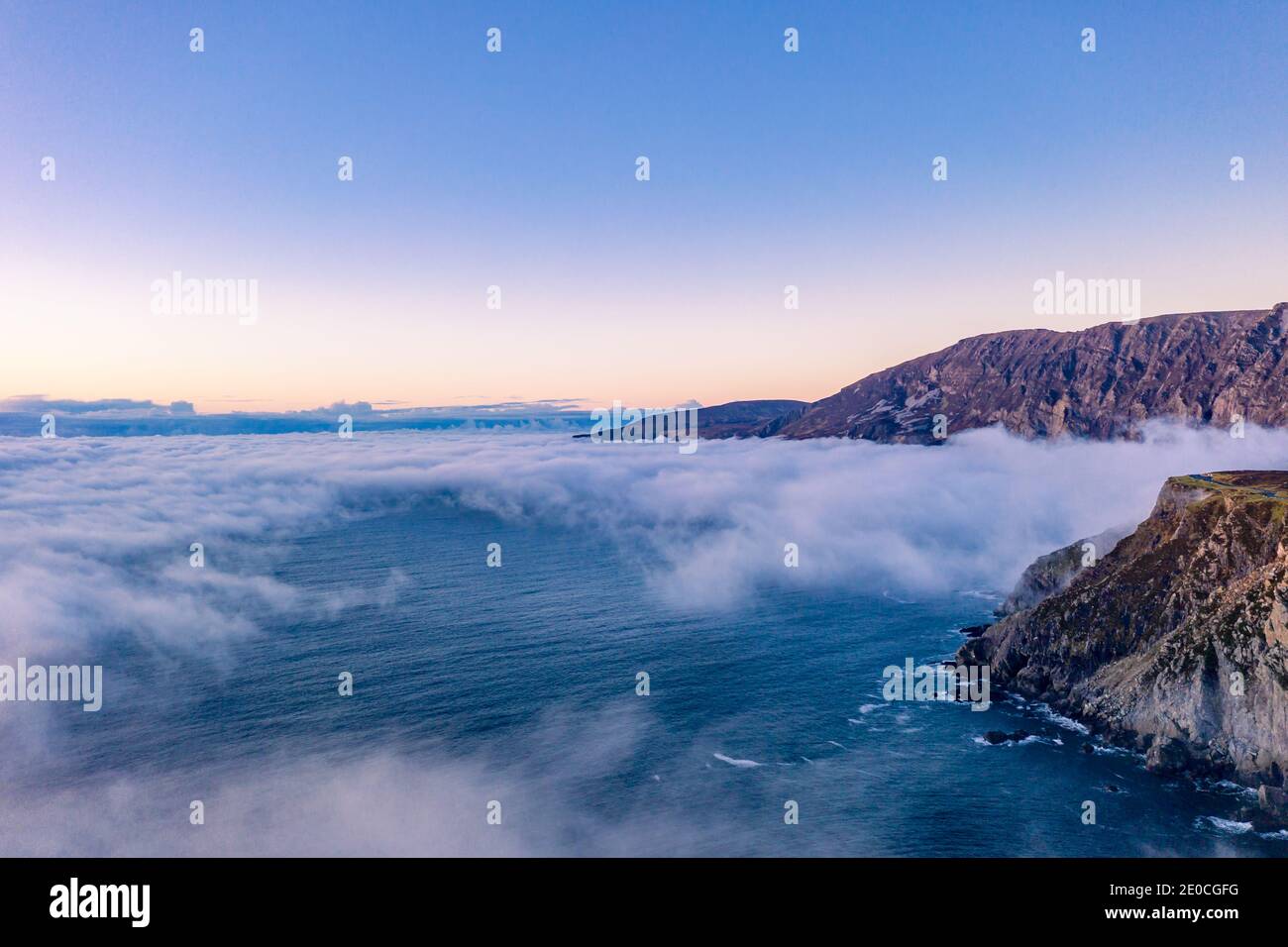 Aerial view slieve league cliffs hi-res stock photography and images