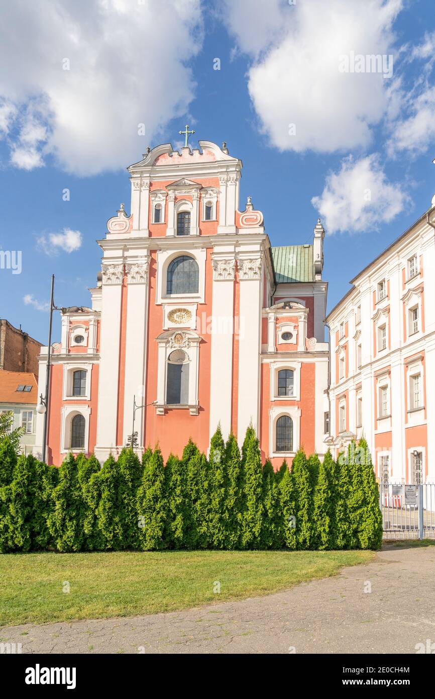 Frederic Chopin Park and the Jesuit College, Old Town, Poznan, Poland, Europe Stock Photo